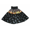 Black Ladies Hawaiian Tropical Print Hula Skirt